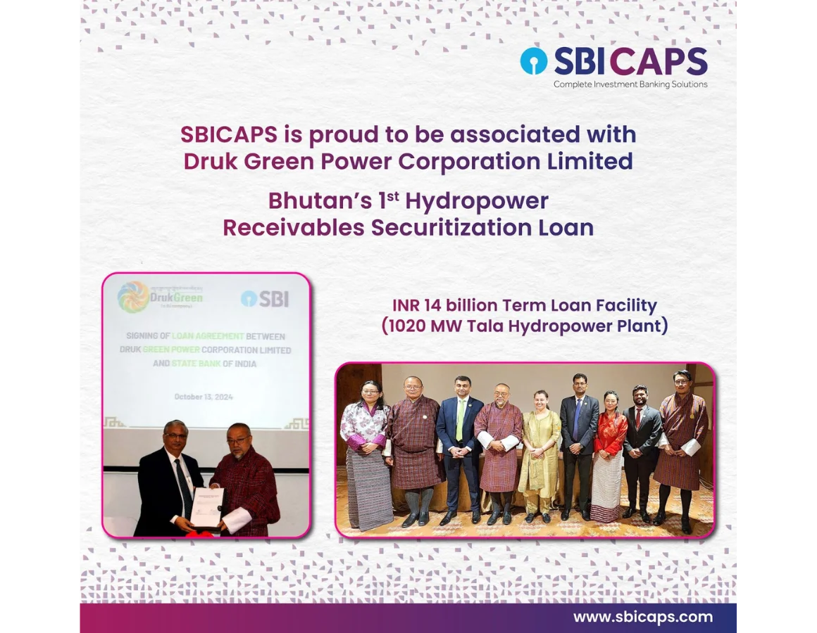 SBICAPS is proud to be associated with Druk Green Power Corporation Limited